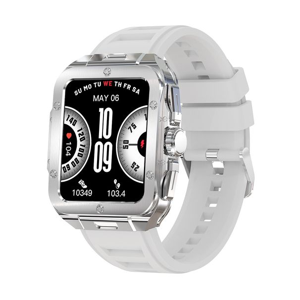 Rugged Smart Watch With Bluetooth Calling, Blood Oxygen & Blood Pressure Monitoring, Outdoor Sports Tracking, Compatible With IOS_voghion.com