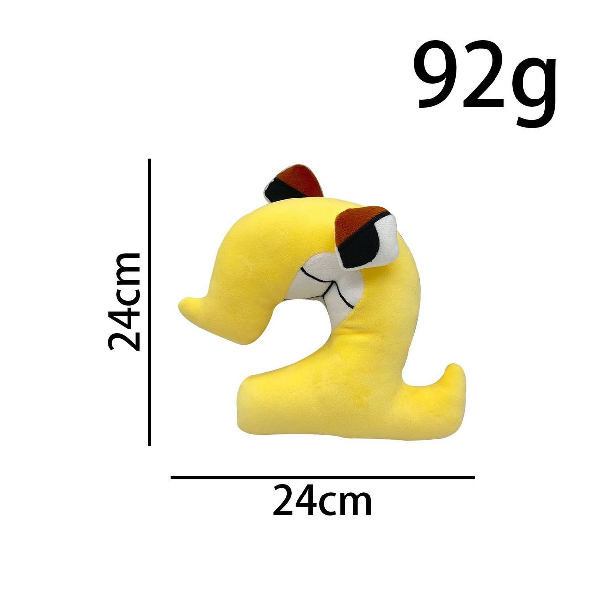 Új, külkereskedelmi célú, kék színű, négyes számú plüssjáték, amely képeket és mintákat támogat_voghion.com