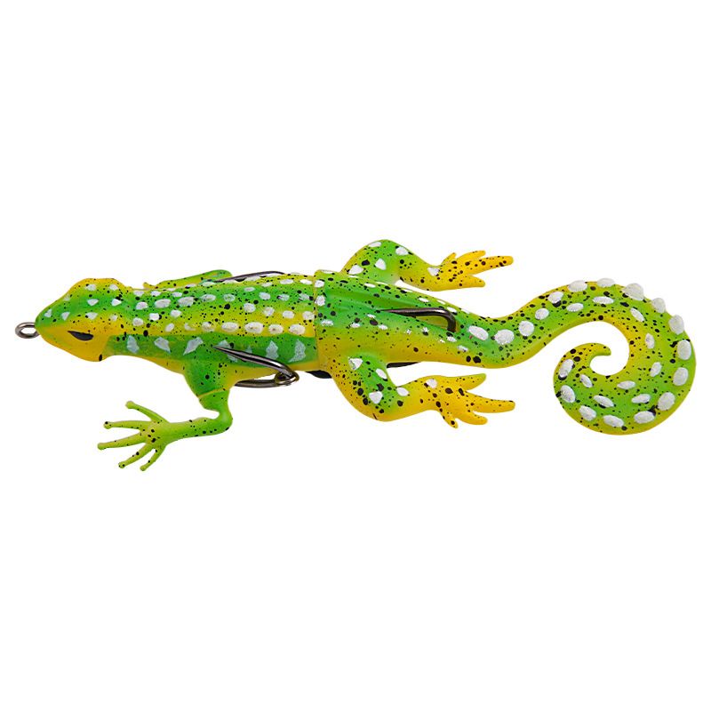 Lure Bait New Floating Water System Silicone Simulation Gecko Soft Bait 13.5cm21g With Three Hooks To Attack Black Fish Bait_voghion.com