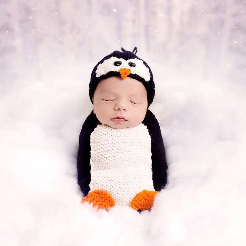 Baby Photo Penguin Style Magamiskott Baby Photo Penguin Style Riietus Vastsündinu magamiskott_voghion.com