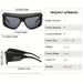 A pair of futuristic technology feeling, protruding design, cool and dazzling thick edged cycling goggles, Y2K_voghion.com