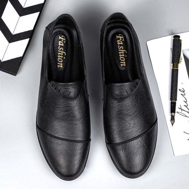 Męskie mokasyny z prawdziwej skóry, na co dzień, miękkie, oddychające buty do jazdy samochodem, wsuwane mokasyny_voghion.com