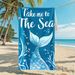 Take Me To The Beach Mermaid Beach Towel Printed Towel Beach Absorbent Beach Towel_voghion.com
