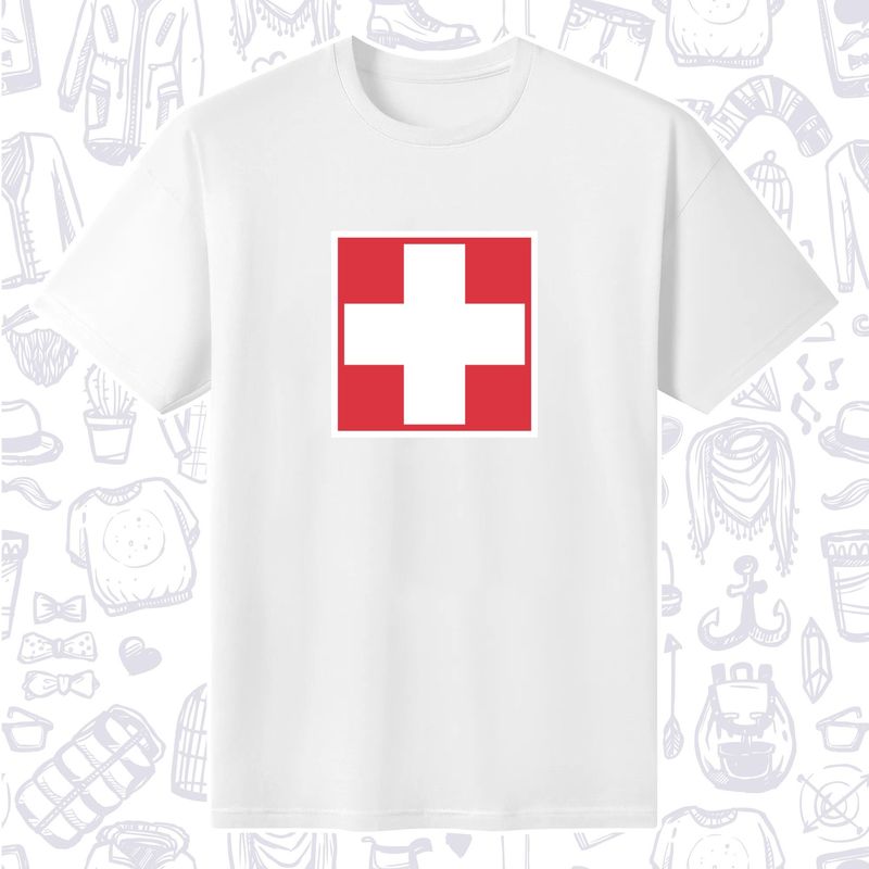 Herren-T-Shirts der Schweizer Fußballnationalmannschaft aus reiner Baumwolle, stylischer Rundhalsausschnitt, Vintage-Streetwear, Inlandslieferung, Fußballfan-Trikot, Chant Ultras, Freizeitkleidung, Supporter Soccer League, UEFA Champions_voghion.com