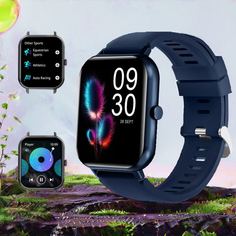 Orologio intelligente sportivo ZL54CJ per uomo e donna, multifunzione, con cardiofrequenzimetro, pressione sanguigna, Bluetooth, chiamata, impermeabile_voghion.com