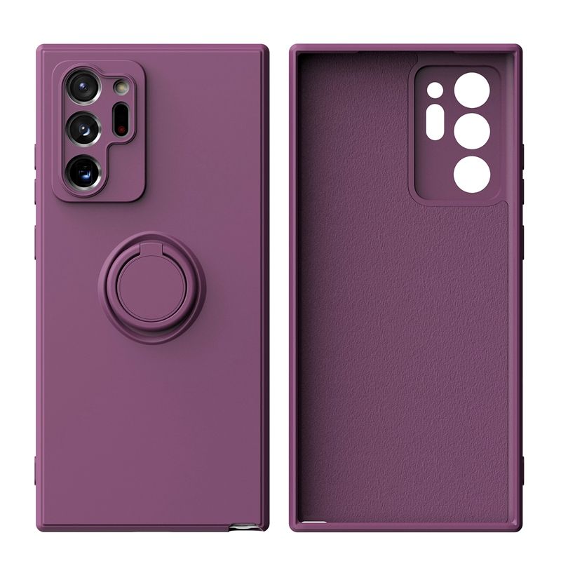 Coque en silicone liquide pour Samsung Galaxy Note 9 10 Plus 20 Ultra S10 Lite A10 A20 A30 A10E A20E A20S avec anneau de support_voghion.com