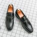 Mocassini 2025 Nuove scarpe da uomo in pelle casual da lavoro di grandi dimensioni, slip-on_voghion.com