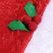 Christmas flannel hat collar bell fur ball red white wave elastic dog cat pet accessories set_voghion.com