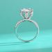 S925 Sterling Silver Ring Female Snow Queen 1 Carat D Color Moissanite Petal Six Claw Diamond Ring_voghion.com