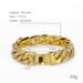 Hip Hop Men's Diamond-Encrusted Cuban Hiphop Cool Clubbing Nightclub Punk Gold Bracelet Jewelry_voghion.com