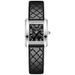 Elegant Square Retro Quartz Watch For Women - Vintage Minimalist Leather Strap Wristwatch With Diamond Pattern Dial Commuting Niche Belt Watch_voghion.com