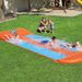 Opblaasbare glijbaan, waterglijbaan, buitenglijbaan, surfglijbaan, dubbele glijbaan, watersproeier, PVC-waterglijbaan voor kinderen_voghion.com