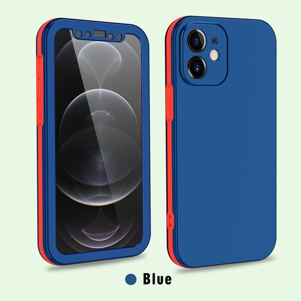 Protezione completa a 360 gradi, effetto satinato, nessuna differenza di colore - Compatibile con 11, 12, 13, 14, 15 Pro Max, XS, XR, X, 7, 8 Plus, Mini, SE_voghion.com