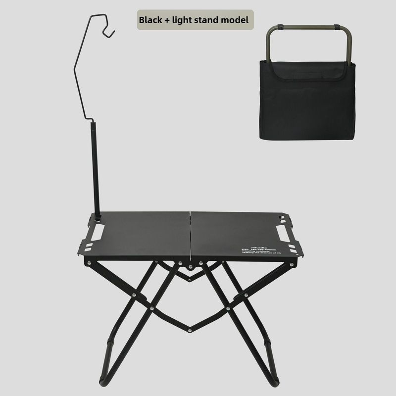 Carbon Steel Camping Leichtgewicht IGT Taktischer und Stuhl Bequemer Tee Outdoor Klapptisch_voghion.com
