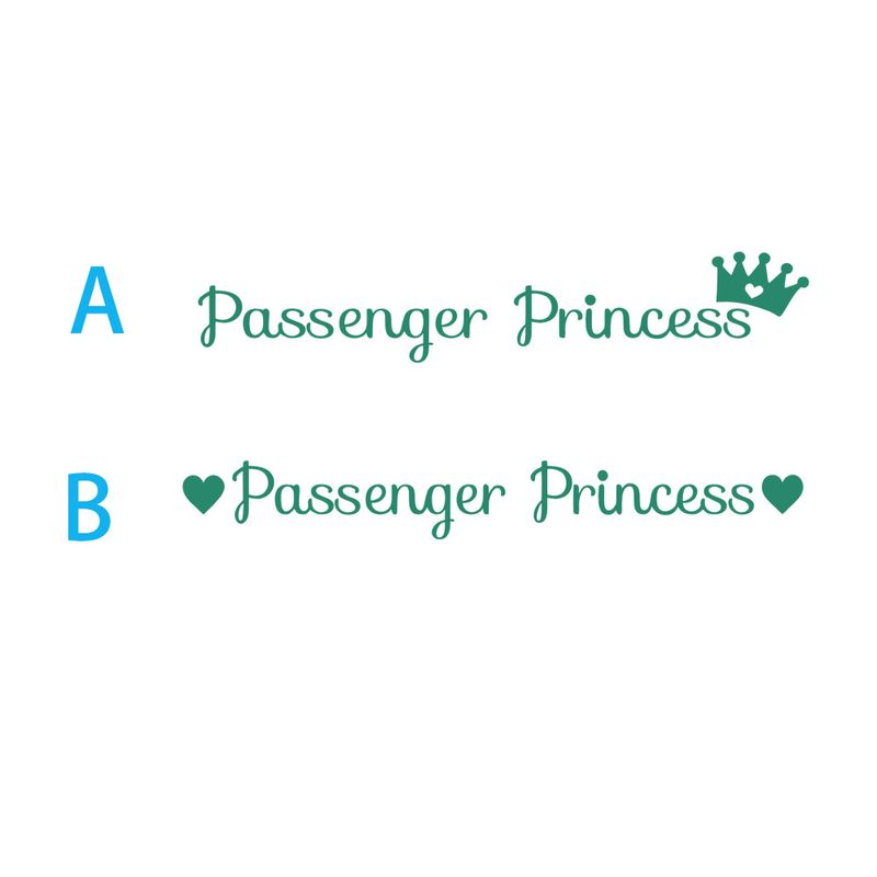 Rétroviseur de voiture Passenger Princess miroir de maquillage passager princesse autocollants créatifs_voghion.com