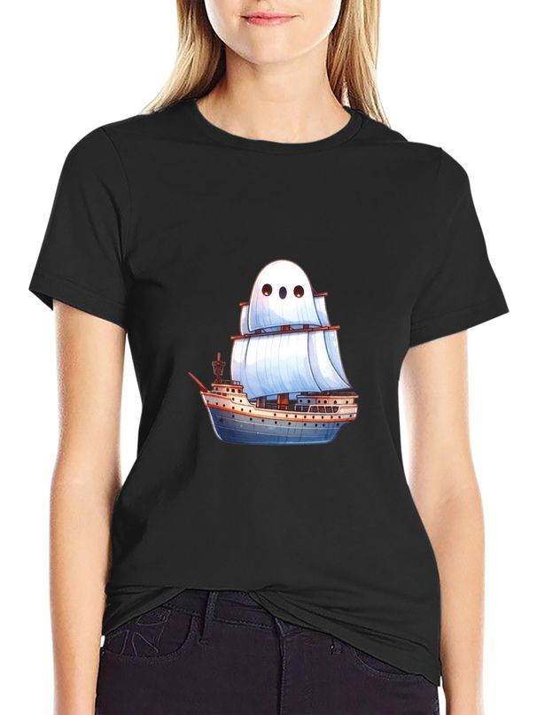 Pomladne in poletne evropske in ameriške ženske nove ženske majice za prosti čas, ohlapne majice s potiskom_voghion.com