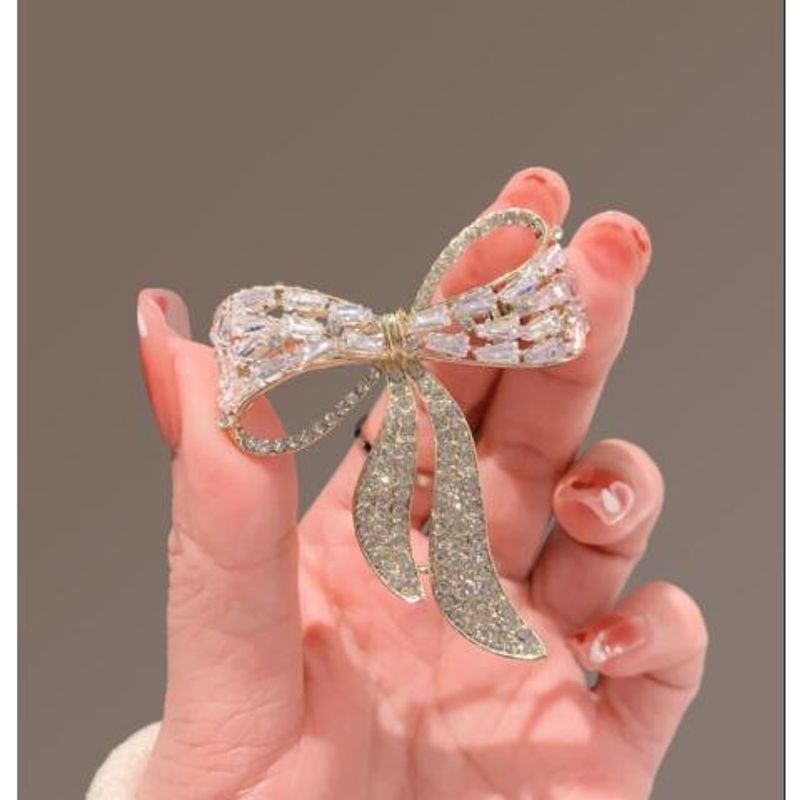 Light Luxury Bow Brooch High-end Femininity Sweater Suit Corsage Niche Pin Accessories Fixed Clothes_voghion.com