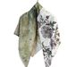 Travel Sunscreen 110*110 French Print For Women Versatile Silk Shawl Multi-use Neck Scarf_voghion.com