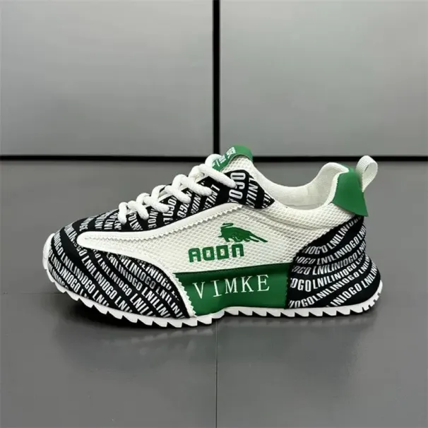 Męskie przystojne, ładne trampki, nowe, siateczkowe, oddychające, uniwersalne buty sportowe, czerwone, darmowa wysyłka_voghion.com