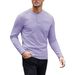 Men's Henley Shirt Long Sleeve - Breathable Button-Up Polo With Wrinkle-Resistant Fabric (6 Colors) | Smart Casual & Business Casual Essential_voghion.com
