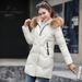 Damen Winter Neue Artikel Dicke Mittel Lange Slim Fit Koreanische Version Damenbekleidung Kleine Baumwolljacke Damen_voghion.com