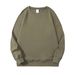 İnce İlkbahar ve Sonbahar Yuvarlak Yaka Erkek Sweatshirt Düz Renk %100 Pamuk 320g Uzun Kollu Bol Kesim_voghion.com
