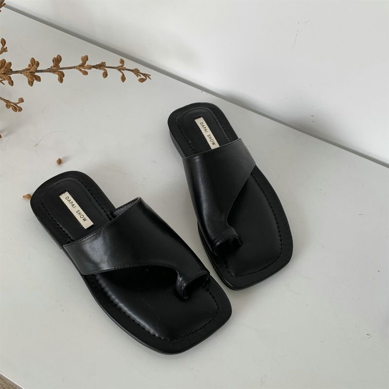 Crowdsourcing-Design, Flip-Flops für Damen mit quadratischer Zehenpartie, neue vielseitige Sommer-Strandschuhe für den Außenbereich im Jahr 2023_voghion.com