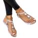 Women's Flat Sandals Summer Casual Flat Toe Beach Plus-size Sandals_voghion.com