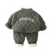 Baby Boy Outfit Fleece-Lined Thickened Homewear Two-Piece Set Stylish Children's Autumn Winter Warm Pajamas Cotton Suit_voghion.com