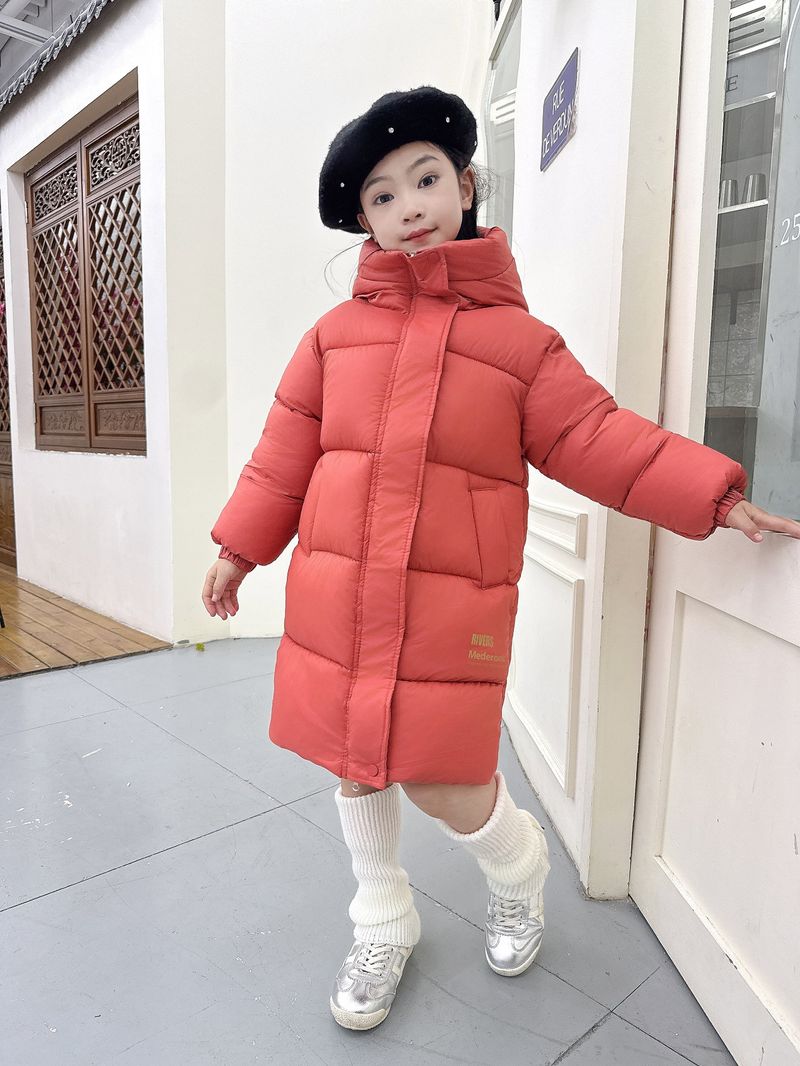 Cappotto invernale con grafene per bambine (8+ anni) – Giacca imbottita con cappuccio lungo e tecnologia di ritenzione del calore_voghion.com