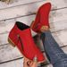 Schuhe New Style Chunky Plus Size Damen Wildleder Martin Low Heel Side Zipper Ankle Boots Damen_voghion.com