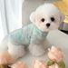 Maglione lavorato a maglia autunno inverno Bichon Teddy Pomeranian Cane di piccola taglia Gatto Vestiti Manica lunga Semplice pile elastico_voghion.com