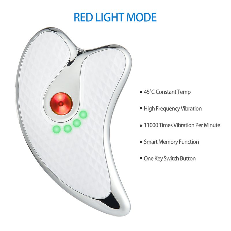 Face Lift Guasha Massager Electric Gua Sha Board Heated Vibrating Facial Massager Red Blue Therapy Scraping Plate Slimming Tools_voghion.com