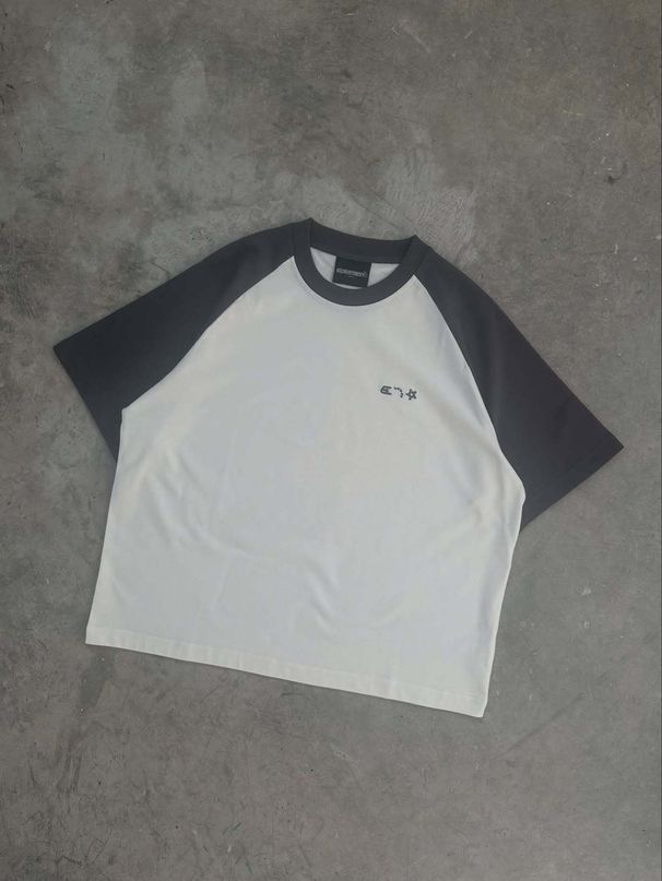 Women's Short Sleeve T-Shirt Cotton Blend Relaxed Fit Color Block Raglan Sleeve Casual Top For Summer_voghion.com