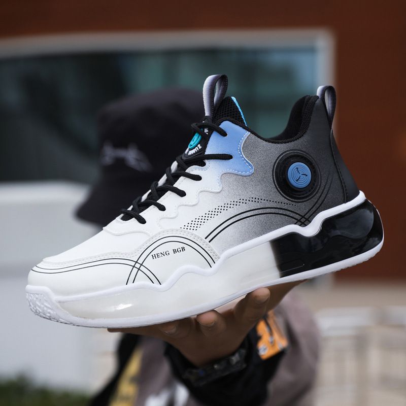 Men’s Shoes Basketball shoes men's shoes new men's sports shoes fashionable and versatile leather surface spring and autumn student trend shoes men's_voghion.com