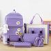 Four-piece Large Capacity Five-piece Backpack Printed Korean Version Harajuku Style Set Student School Bag_voghion.com