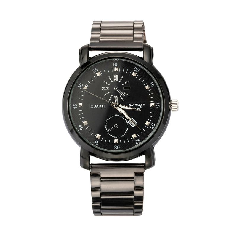 Decorative Stainless Steel Band Elegant Men And Women Fashion Calendar Couple Quartz Watch_voghion.com