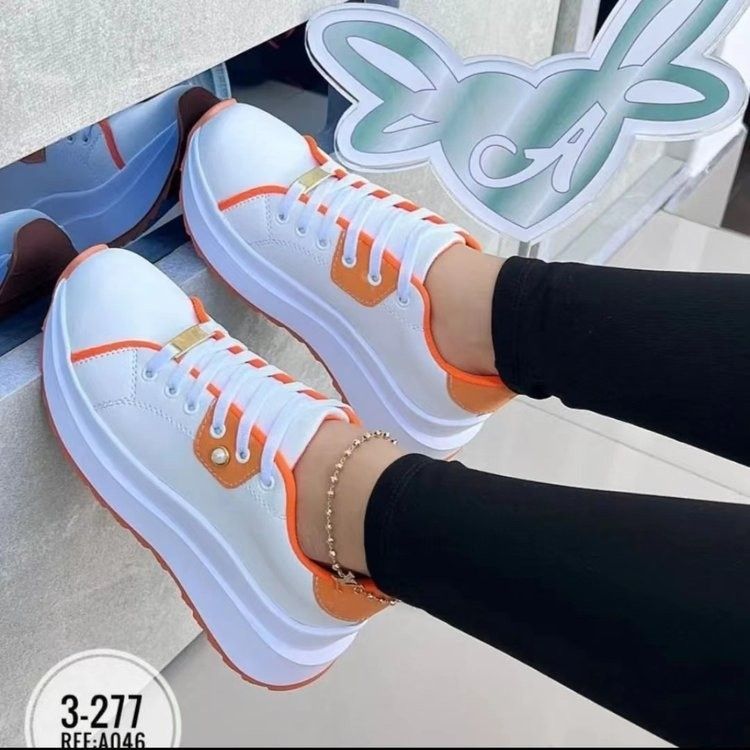 Women's plus-size platform casual single-shoe sneakers_voghion.com