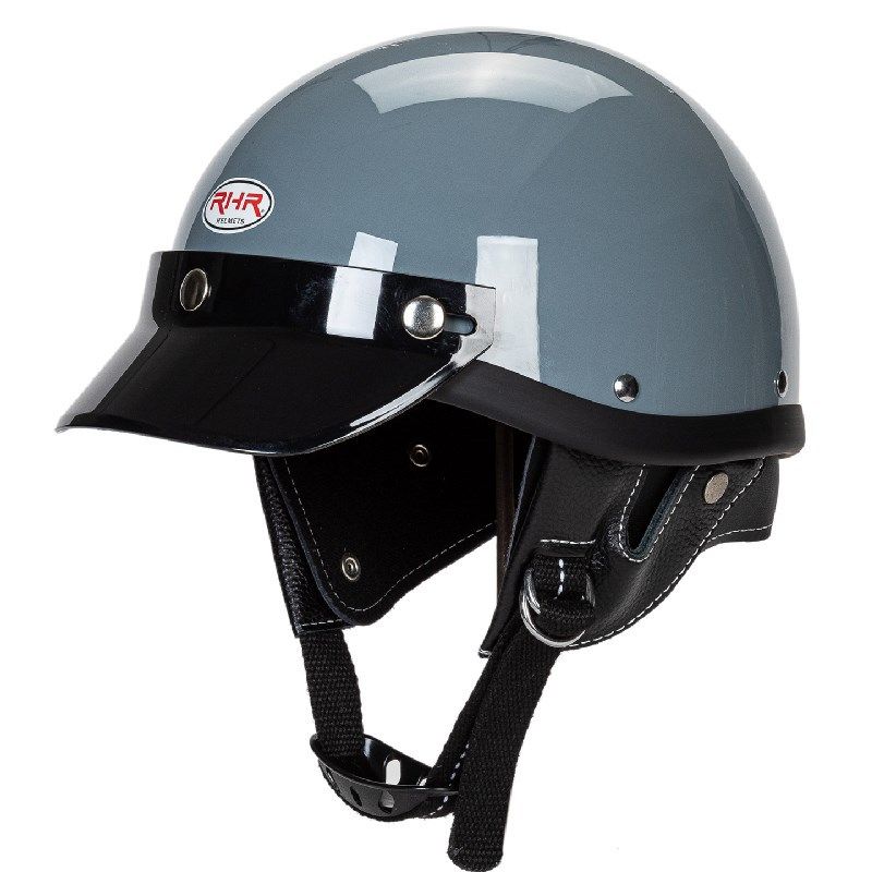 Liten brätte hjälm ren handgjord retro hjälm Lätt design retro hjälm_voghion.com