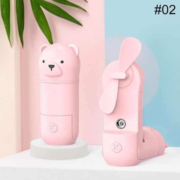 1 buc mini ventilator portabil reîncărcabil durabil silențios pliabil reîncărcabil cu pulverizator de apă ventilator funcție umidificator_voghion.com