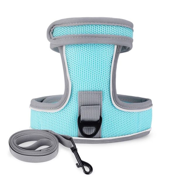 New 2025 Cat Traction Rope Night Reflective Anti-Breaking Cat Strap Pet Breathable Chest Strap Set_voghion.com