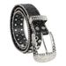 Cintura da donna in denim con strass intarsiati_voghion.com