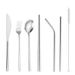 Juego de cubiertos de acero inoxidable 304 de 8 piezas, cuchillo, tenedor, cuchara y palillos para comer al aire libre._voghion.com