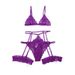 2024 cross-border hot selling large size sexy underwear set lace lace multi-color three-piece set temptation wholesale_voghion.com