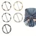 2024 Spring/Summer 5 Silk Scarf Loop Clip T-shirt Tie Clip, Women's Fashion Metal Circle Clip Garment Loop Holder_voghion.com