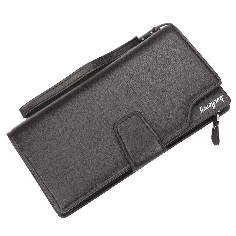 Männer Lange Brieftasche Kupplung Tasche Kreditkarte Halter Geldbörsen Carteira Masculina Carteras Billetera Hombre PU Leder Geld_voghion.com