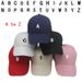 A-Z Embroider Letter Cotton Hat Baeball Dad Cap Adjutable Size for Running Workout Outdoor Activitie Peronality_voghion.com