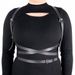 Plus Size Damen Mode Harness Gürtel Brust Harness Korsett Kunstleder Dessous Goth Fetisch Rave Kleidung Harness Taille 128cm_voghion.com