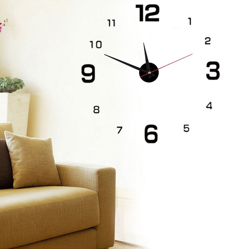 DIY Luminous Wall Clock Acrylic Decorative Silent Modern Creative Design_voghion.com