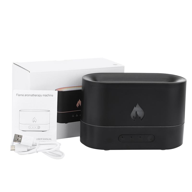 Diffuse Ai Aoma Humidifie Ultasonic Cool Mist Make Fogge Led Essential Oil Flame Lamp Difuso Sooth Sleep_voghion.com